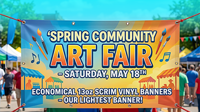 13oz Scrim Vinyl Banner