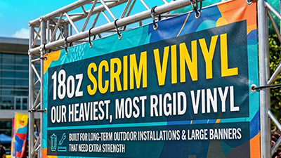 18oz Scrim Vinyl Banner