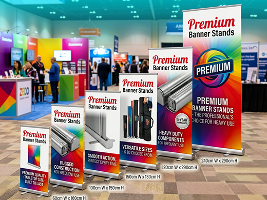 Retractable Banner Stands Premium