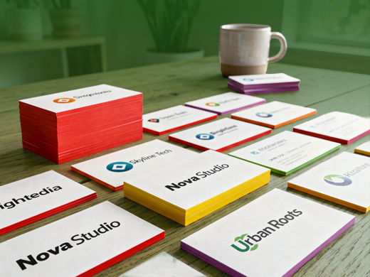 Painted Edge Business Cards