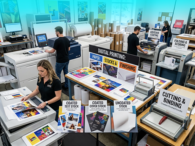 Digital Printing Paper Stocks and Finishing