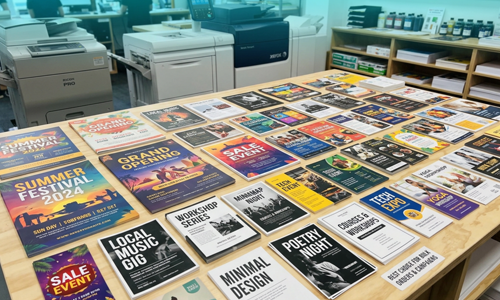Flyers Color B&W Multiple Sizes