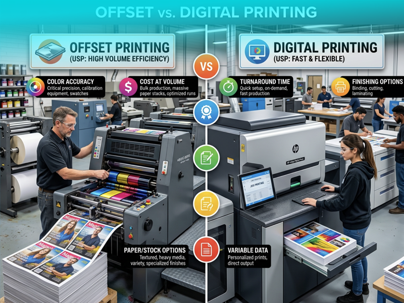 Offset vs Digital Printing