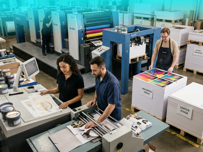 Offset Printing Stocks and Finishing