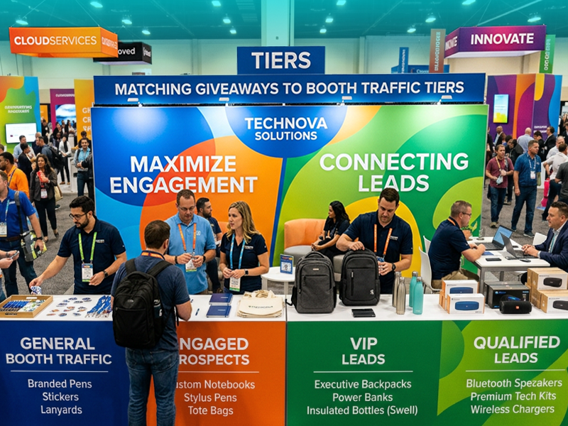 Giveaways for Different Booth Traffic Tiers