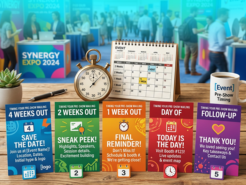 Trade Show Postcard Mailing Timeline
