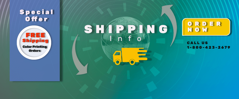 Shipping Information On Our Printing Services